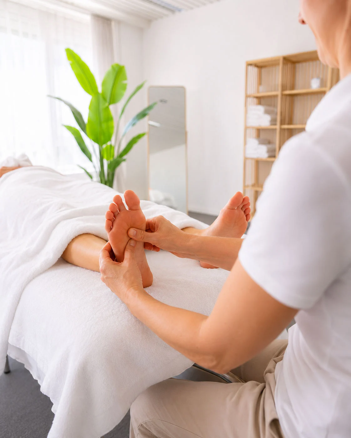 Fussreflexzonenmassage – ruhige Anwendung im Massage Zentrum Aarau